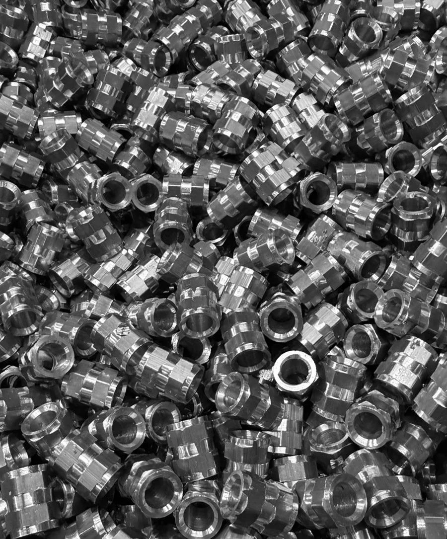 Conjunto de peças usinadas do portfólio Metalúrgica Armiliato